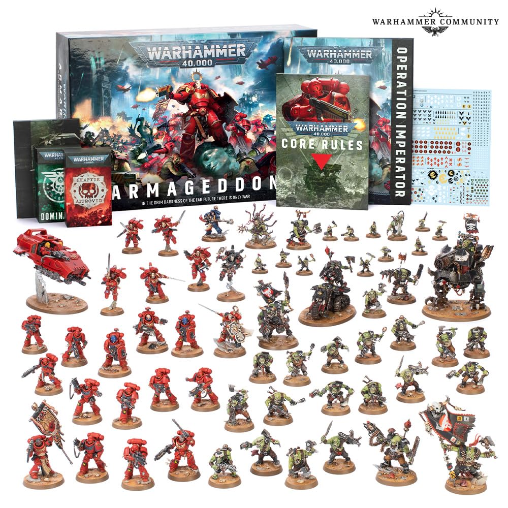 Warhammer 40,000 アルマゲドン同梱品セット Amazon.com: Warhammer 40K Armageddon 11th Edition Launch Box Set