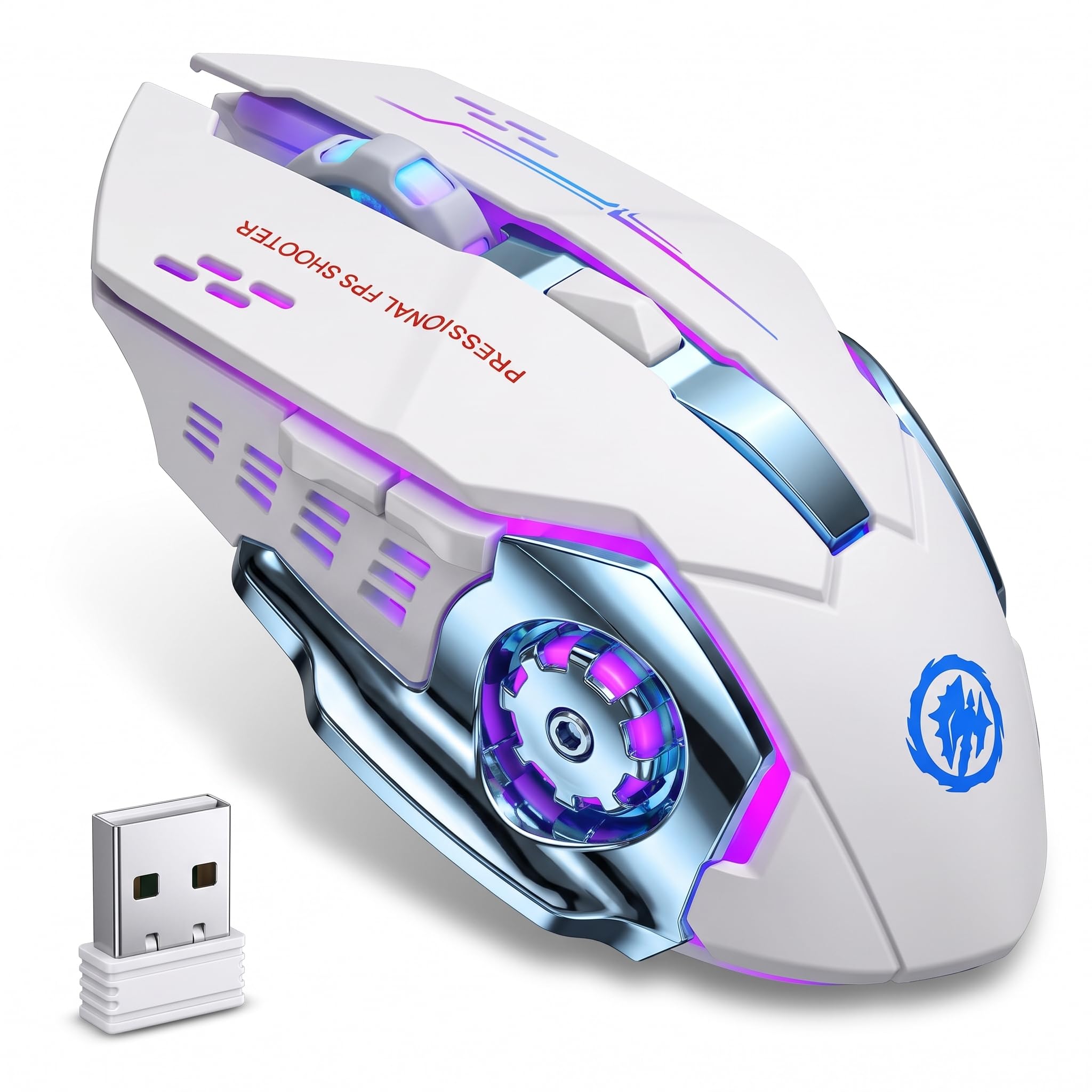 Amazon.com: MELOGAGA Wireless Gaming Mouse Bluetooth/2.4G RGB
