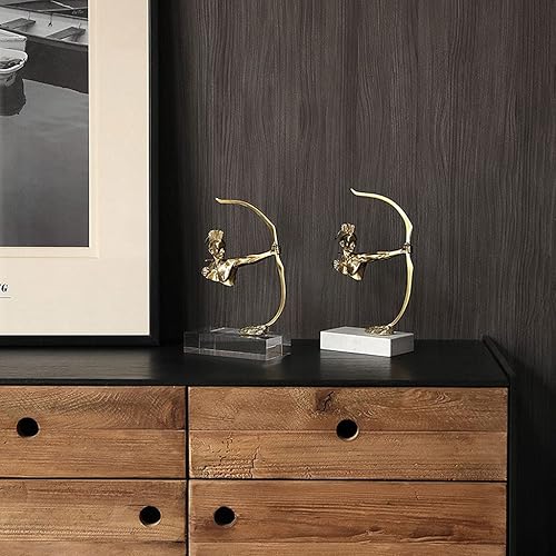 Miniatura 4 de chinese feng shui statue sculpture Modern Minimalist Style Living Room Desktop Pure Copper Ornaments Creative Desktop Decoration Ornaments Sculpture