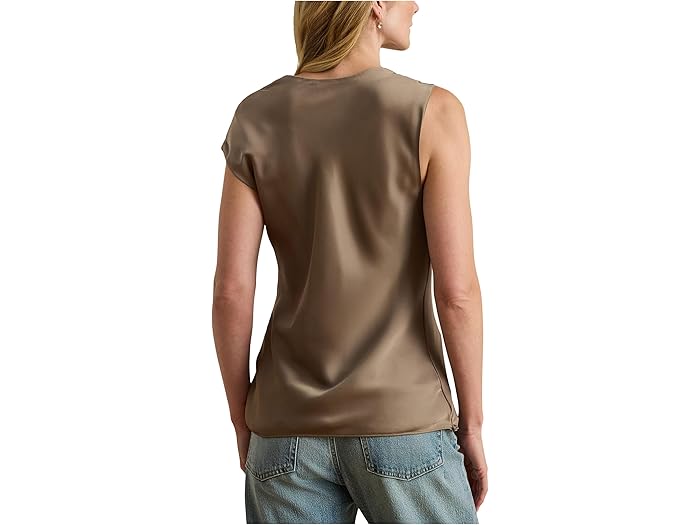 Charmeuse Asymmetrical Blouse - Image 1