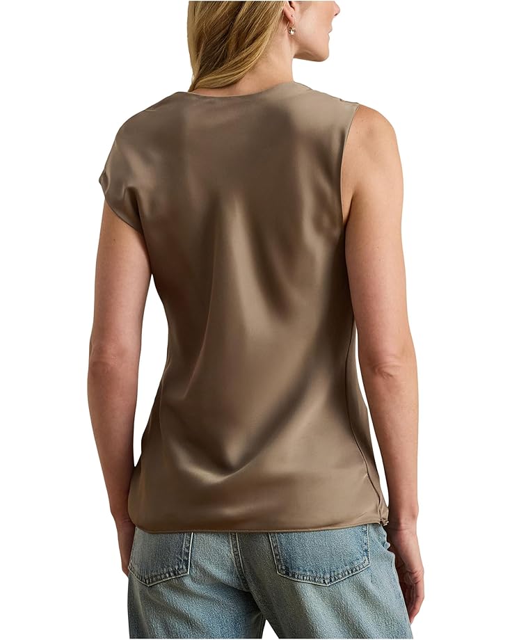 Lauren Ralph Lauren Charmeuse Asymmetrical Blouse - #2 of 3