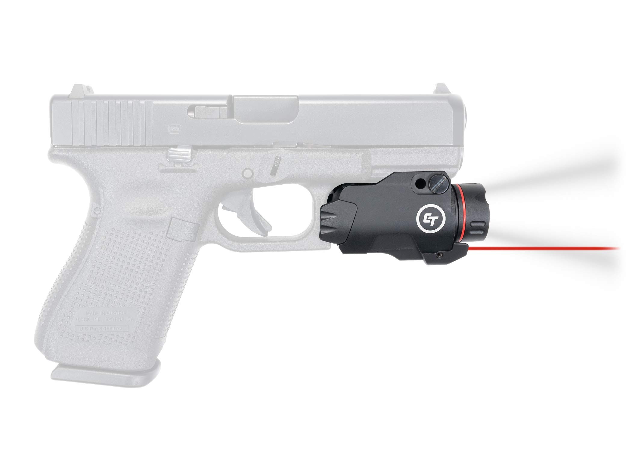 Crimson Trace CMR-207 Rail Master Pro with red laser and flashlight