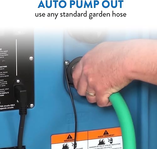 Miniatura 5 de Dri-Eaz HVE 3000 Bomba de inundación portátil con bombeo automático y tanque de 12 galones, extractor de agua (F479), aspiradora de agua para