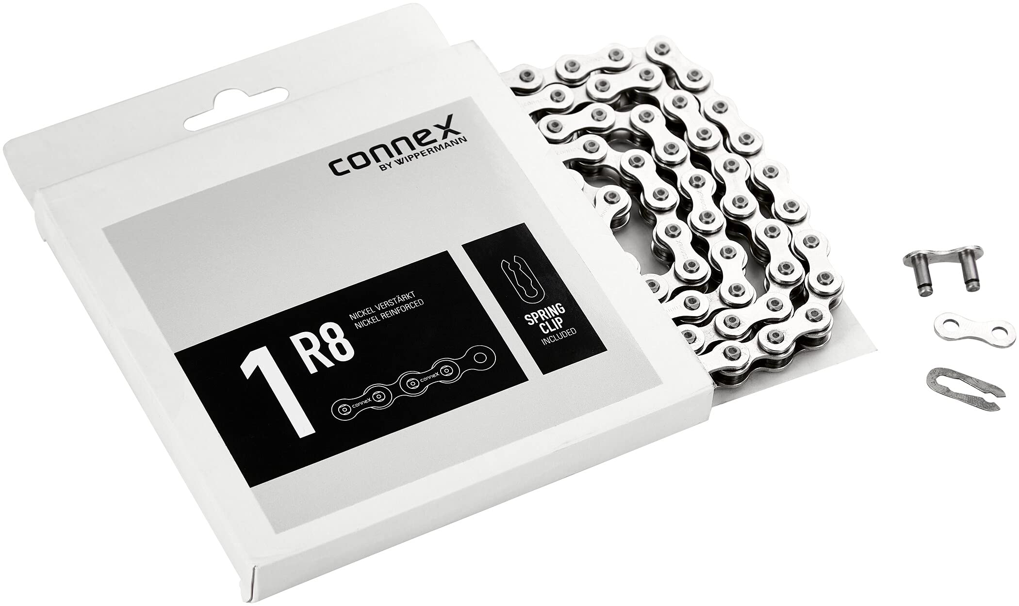 Chaîne Connex 1R8 1/2" x 1/8" ultra résistante pour pignon fixe et piste