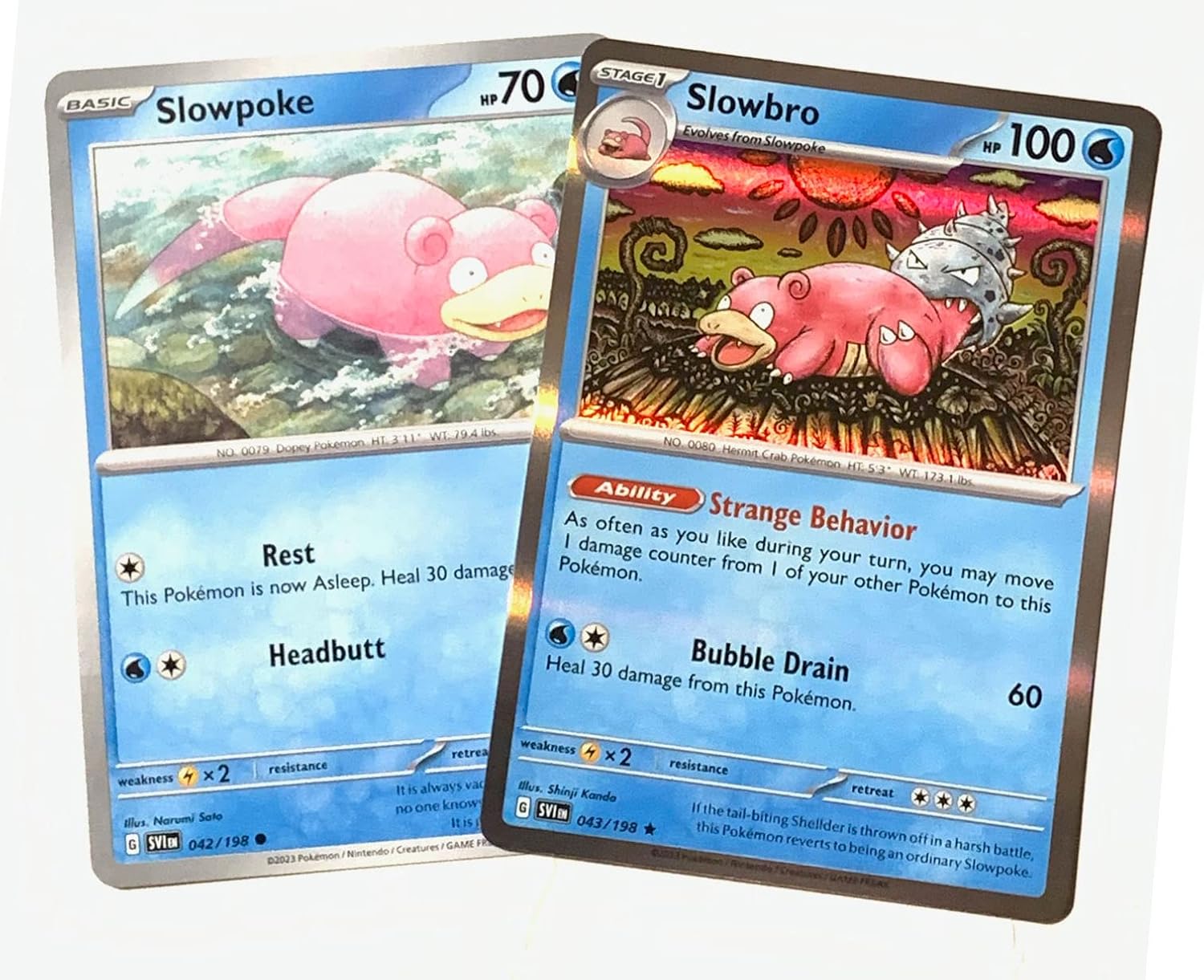 Slowbro 043/198 - Scarlet & Violet - Pokemon Evolution 2 Card Lot