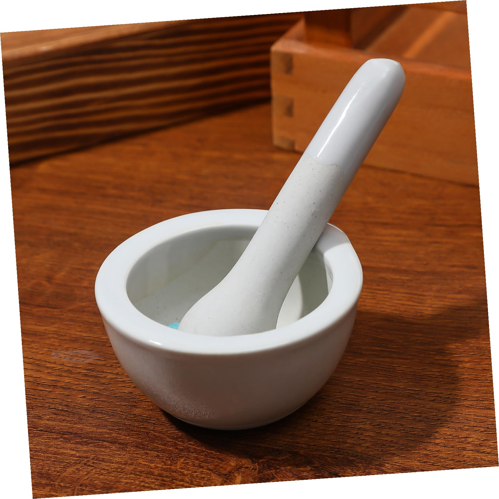 Beavorty Set 2 Mortai Pestello in Porcellana per Macinazione Erbe Aromatiche e Spezie Utensili Cucina per Uso Casalingo e Ristorazione