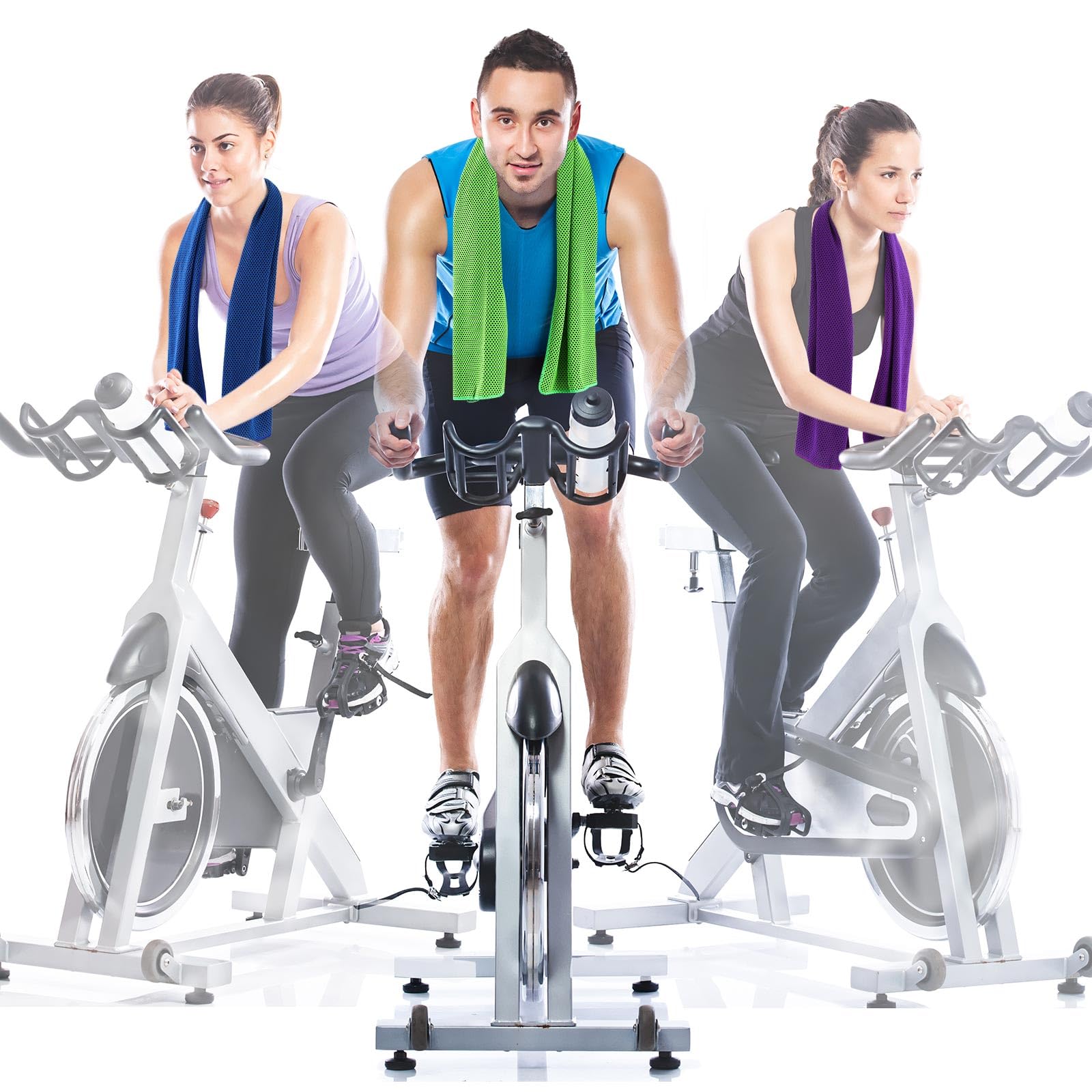 Paquete de 30 Toallas refrescantes de 40 x 12 Pulgadas, Toallas Reutilizables para el Cuello, Ideales para Deportes y Gimnasio. Toallas de enfriamiento rápido para Correr, Golf, yo