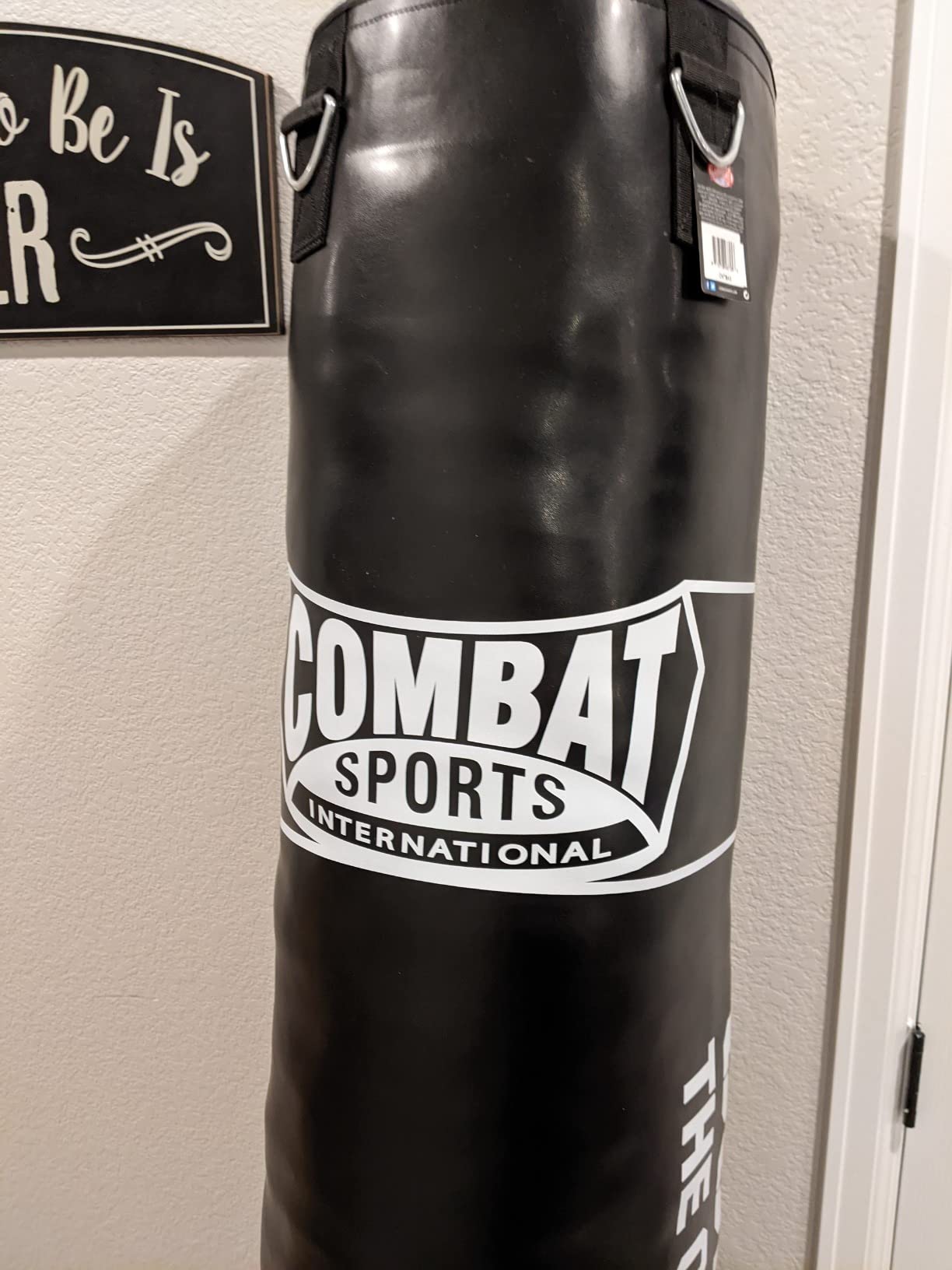 Combat Sports Muay Thai Punching Bag – 45,4 Kg, 183,9 Cm, Kunstleder, Inkl. Kette