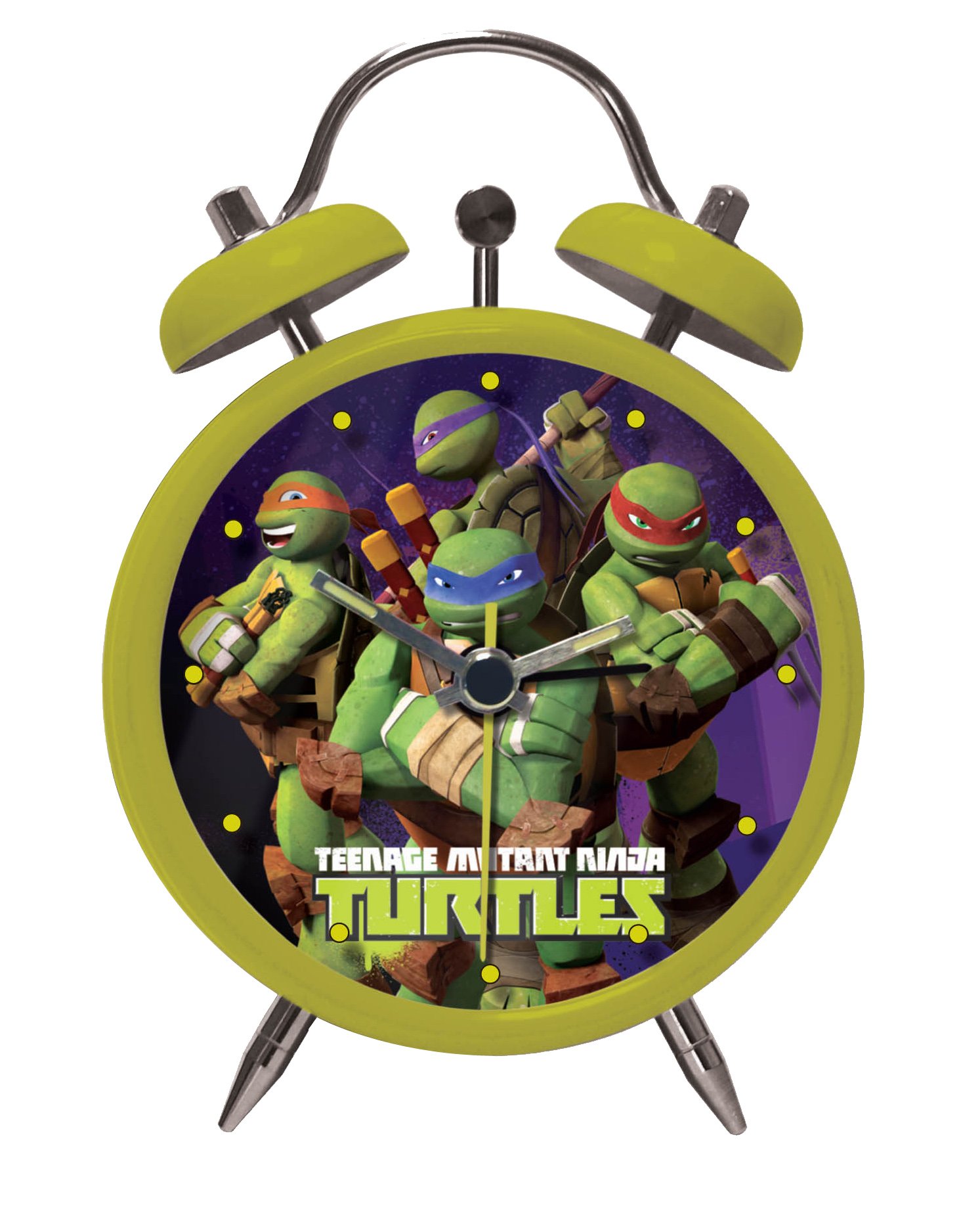 Joy Toy 01443 Turtles Analog Alarm Clock in Gift Wrap