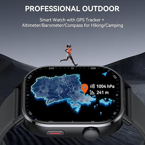 Miniatura 2 de Donerton Reloj inteligente GPS, reloj inteligente para hombres y mujeres (respuestahacer llamadas), reloj de fitness con frecuencia