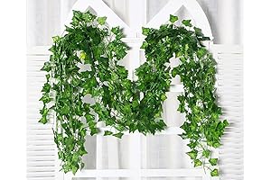 Ochrine Artificial Grape Leaf Garland