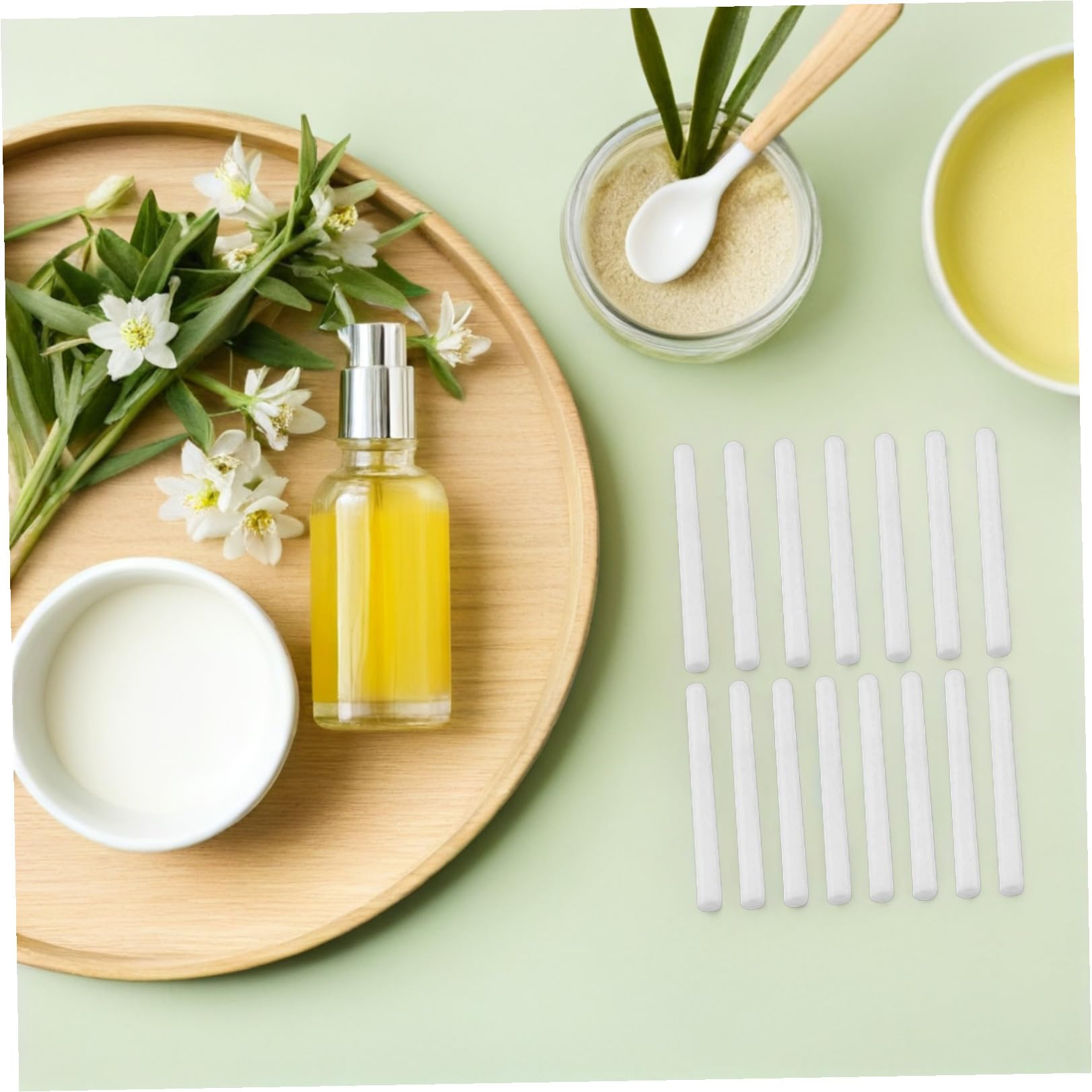 EXCEART 15pezzi Bastoncini Diffusori di Aromi Bastoncini Diffusori di Oli Essenziali Strumenti per Diffusione di Aromi Piccole Bacchette di Cotone Lunghi