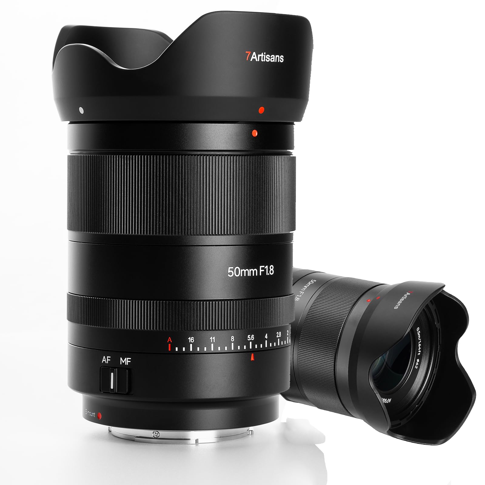 7artisans 50mm F1.8 Lente for Sony E Mount estándar fotograma Completo Gran Apertura Lente STM Full-Frame Objetivo Auto Focus Lenses APS-C (Sony A5000 A5100 A6300 A6500 NEX-5T A7III A7R III, Negro)