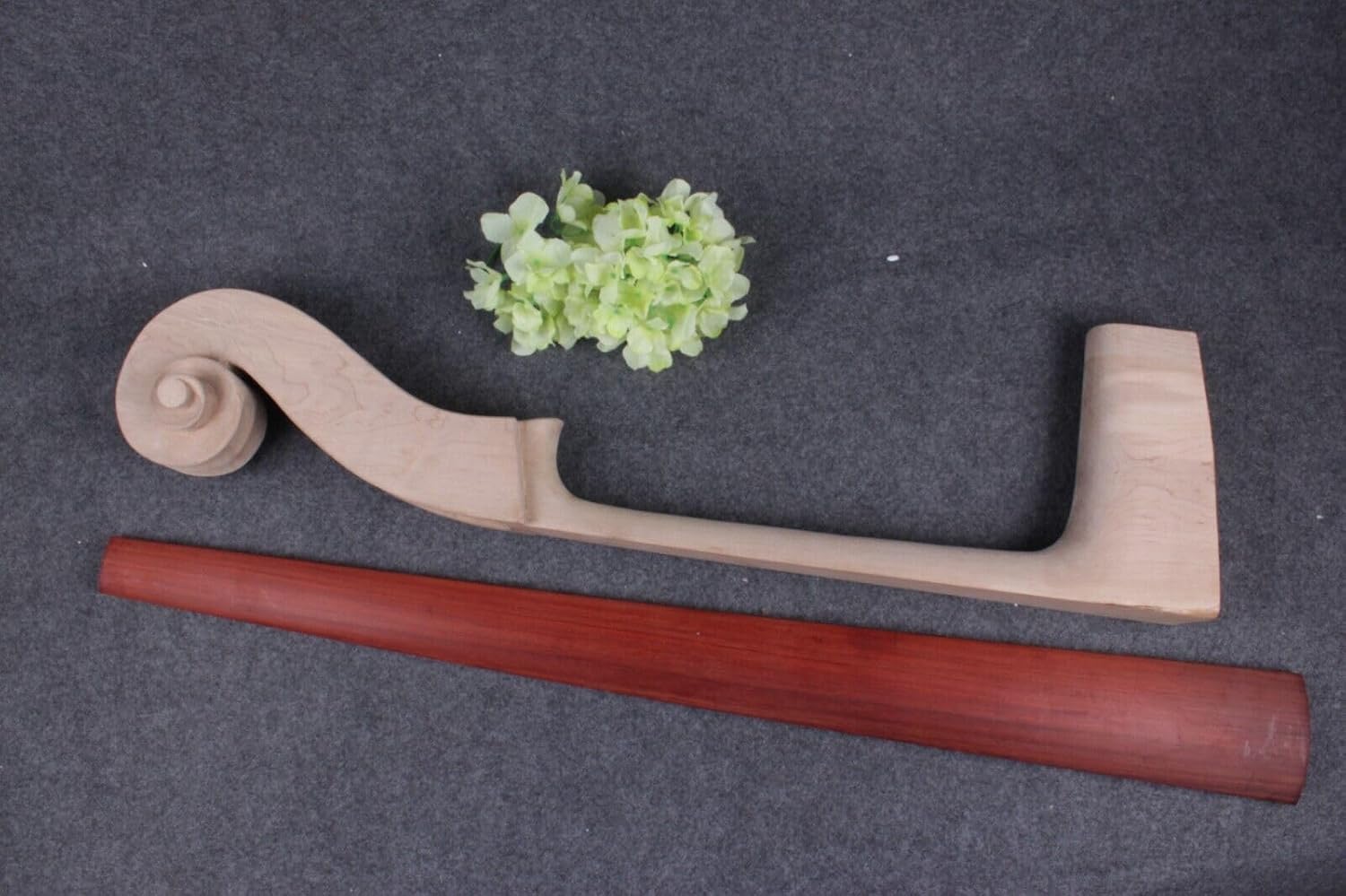 3/4 Vertikal Bass Griffbrett Palisander Ahorn Holz Bass Neck Head Partie Kontrabass, neck+board