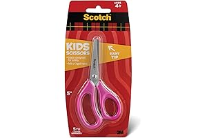 Scotch Blunt Safety Scissors for Kids: 5 Inch, Red, 12-Pack