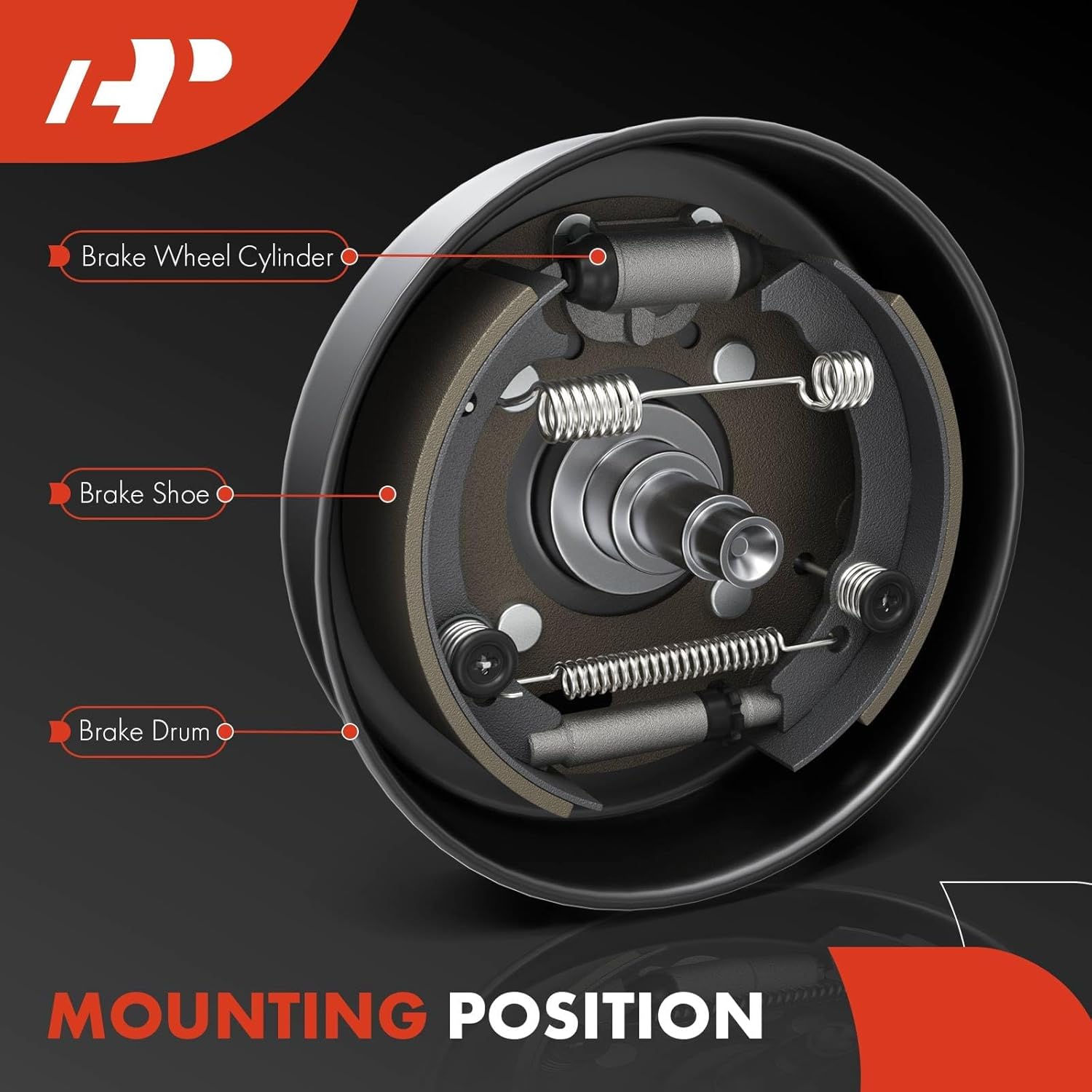 A-Premium Rear Drum Brake Wheel Cylinder Compatible with Select BMW Models - E30 Series 318i 1984 1985, 2-PC Set - Replace# 34211154235, 34211154236