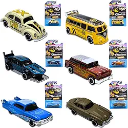 Kit 6 Carrinhos Metal Miniatura Hot Cars Colecionavel Realista