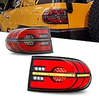 Vista 1 de TT-ABC Ultimate Mods - Luces traseras para Toyota FJ cruiser 2006-2020, luces traseras LED, lámpara modificada (transparente)