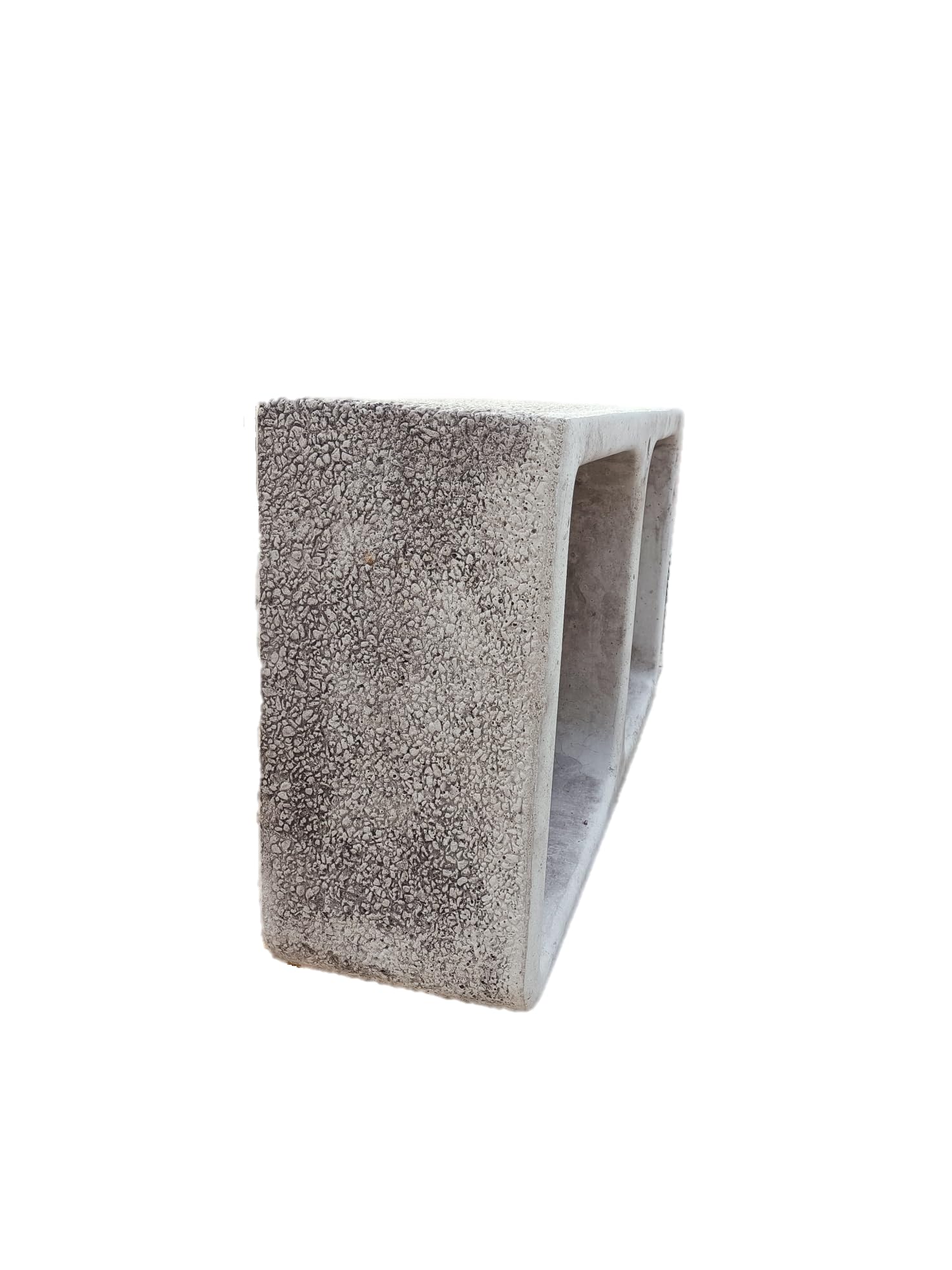 Centro Ardolino Lavello in Cemento Ricostruito, Lavabo, FONTANA, due vasche anticato grigio, Misure: L 91x46 - H 23 CM.