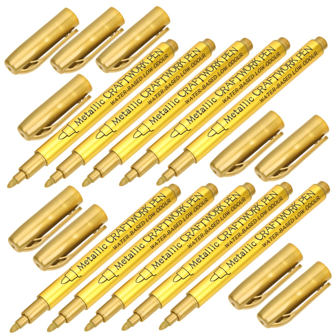 3 Set Di Pennarelli Permanenti Per Pittura Penne A Inchiostro Fine Per Metallo Pneumatici Tessuto Ceramica Plastica Legno Tela Penne A Base Di Per Artisti 10 Pezzi * 3