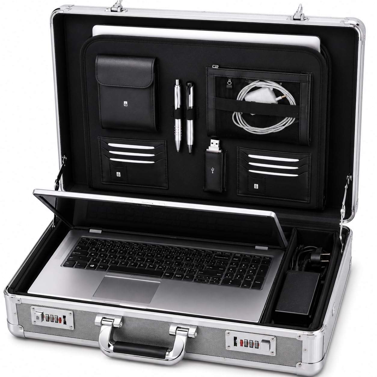 Alumaxx C-1 Maletín Plata - Funda (Maletín, Plata)