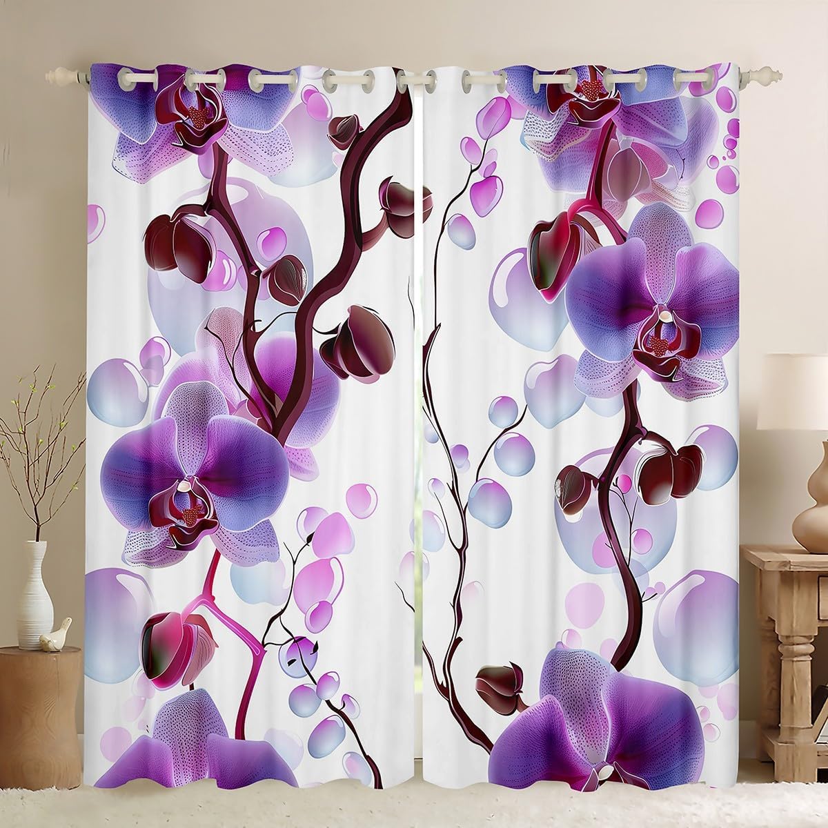 Erosebridal Unicorn Blackout Curtains for Girls,Cartoon Unicorn Curtains,Cute Starry Curtains & Drapes Fantasy Animal Christmas Birthday Gift for Boys Girls,38''Wx45''L
