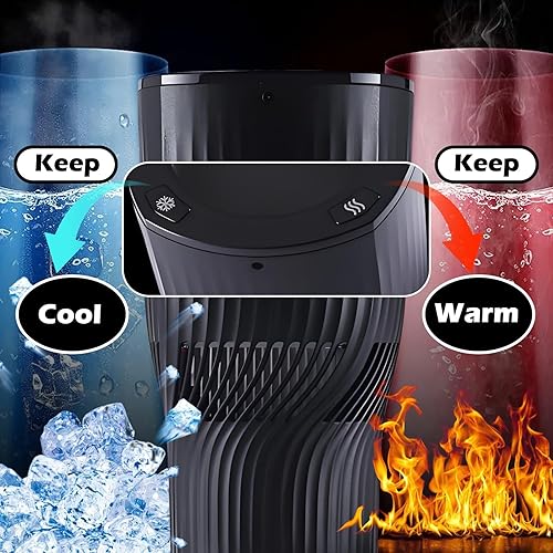 Miniatura 3 de Smart 2 en 1 calentador de taza de coche enfriador de taza de viaje calentada, control de temperatura, calentador de café de coche taza de café de