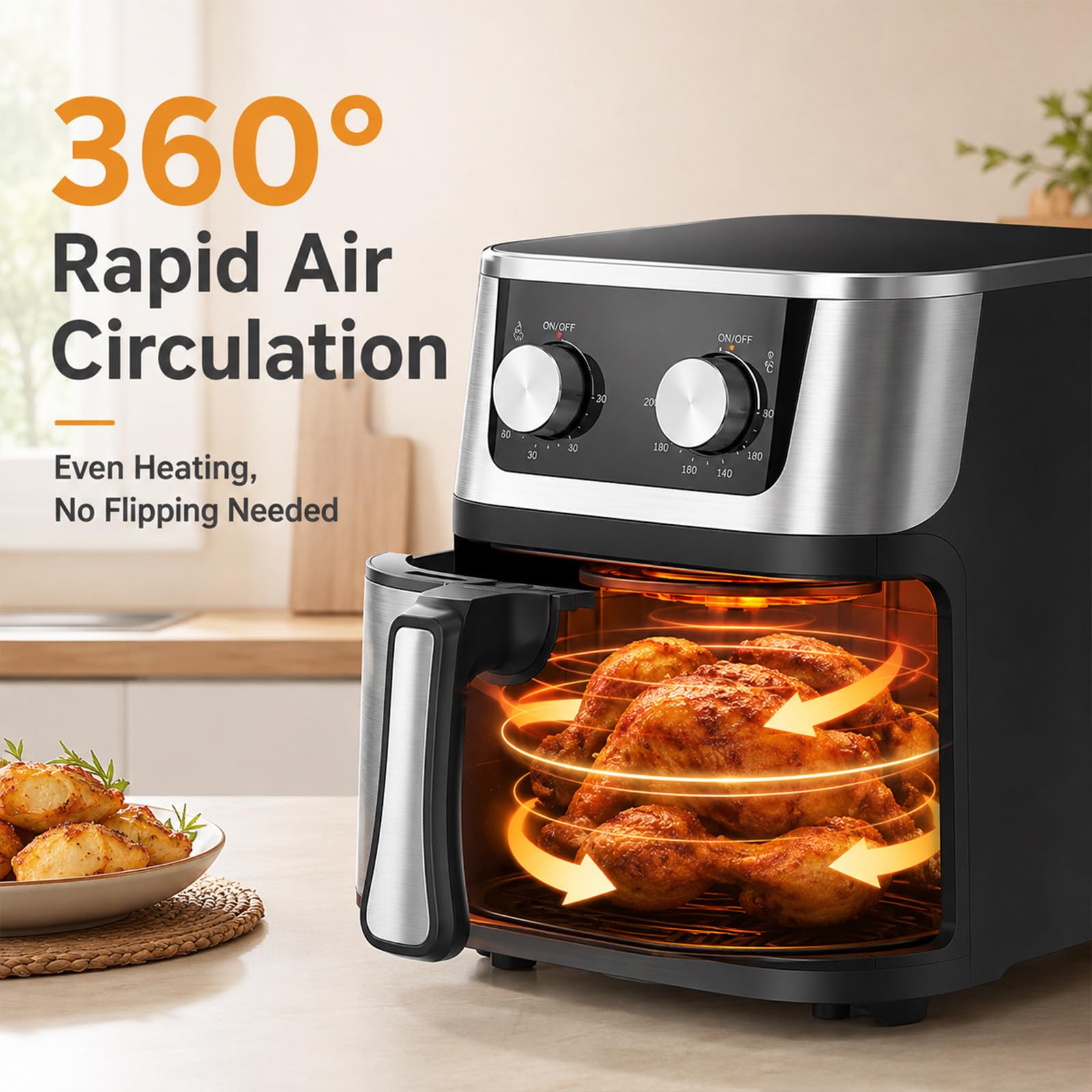 Frytkownica powietrzna 12 l/12,7 qt, piekarnik z termoobiegiem 1400 W