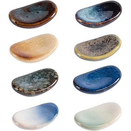 Multicolor Ceramic Chop Holders for Spoons, Knives, Forks and Chopsticks