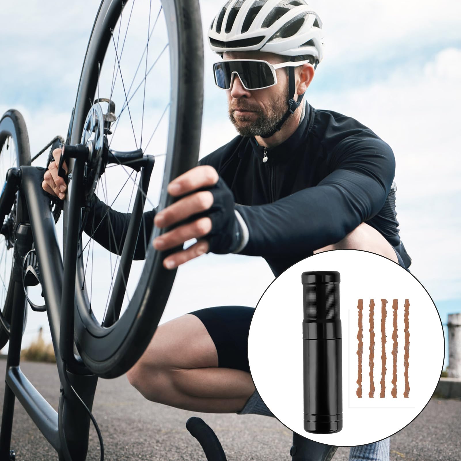 Tubeless Kit Kit Riparazione Tubeless MTB 21 Pezzi Strisce Gomma