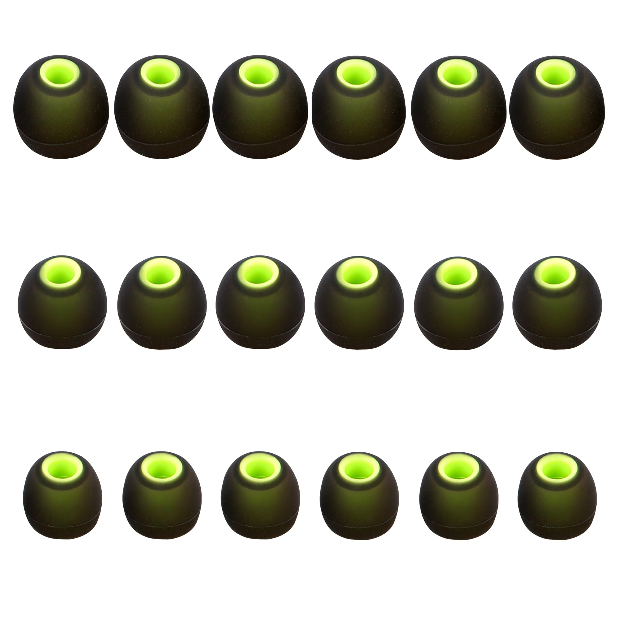 MQIMY Earbud Replacement Tips - Silicone Ear Tips Fit Most In-Ear Earbuds (Inner Hole 3.8mm - 5.1mm) - 9 Pairs S M L