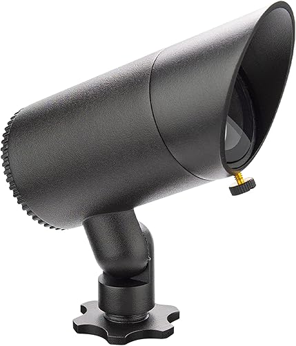 Miniatura 4 de WAC - Iluminación de paisaje, luz LED de acento básica de 12 V, 6 W con ángulo de haz ajustable de 3000 K en negro