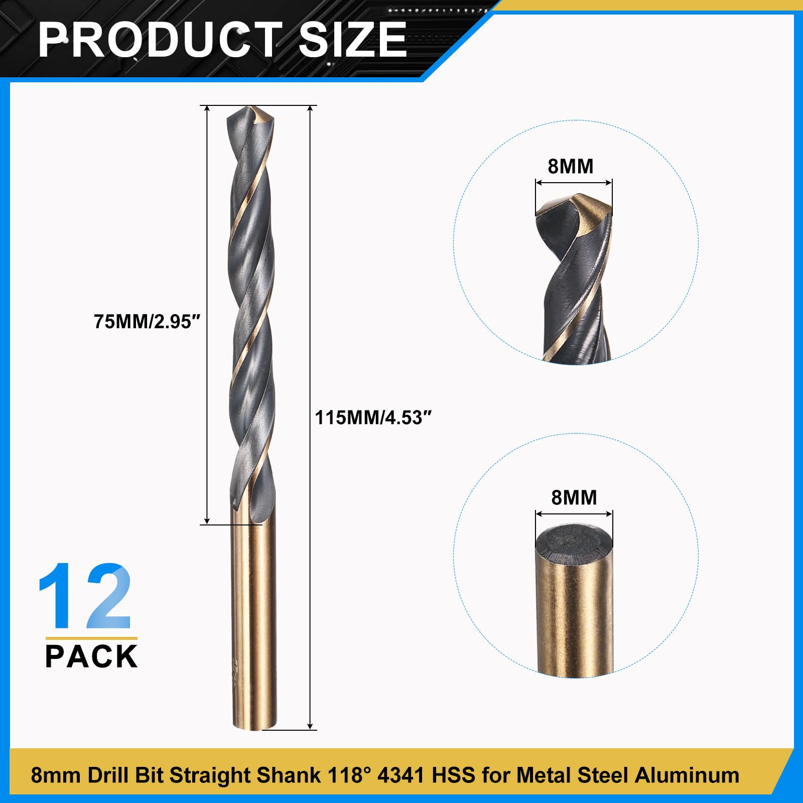 PATIKIL 8mm Drill Bit - Image 2