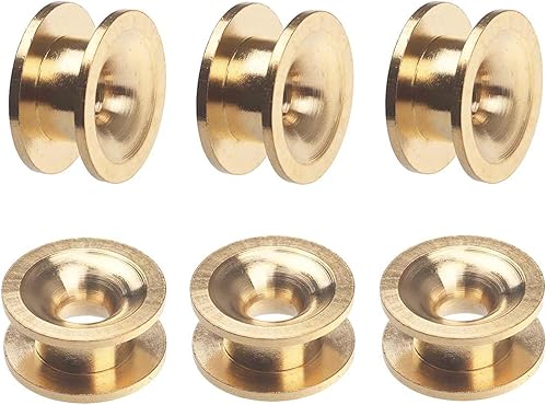 Mangas de latón para cortador de recortador, 6 piezas de ojales de cabeza de recortadora, piezas de repuesto perfectas para Troy-Bilt, Craftsman y