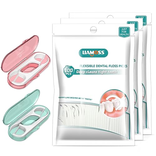 Palillos de hilo dental de 320 palillos de dientes de triple limpieza, funcionan suavemente y perfectos para dientes apretados, especialmente para