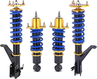 Suitable for Full Coilover Strut Assembly (Set of 4) for 2001-2005 Honda Civic VII - Compatible with DX/EX/GX/HX/LX/Si Coupe (EM2) & Sedan (ES, ET) - Not Suitable for Hybrid Models