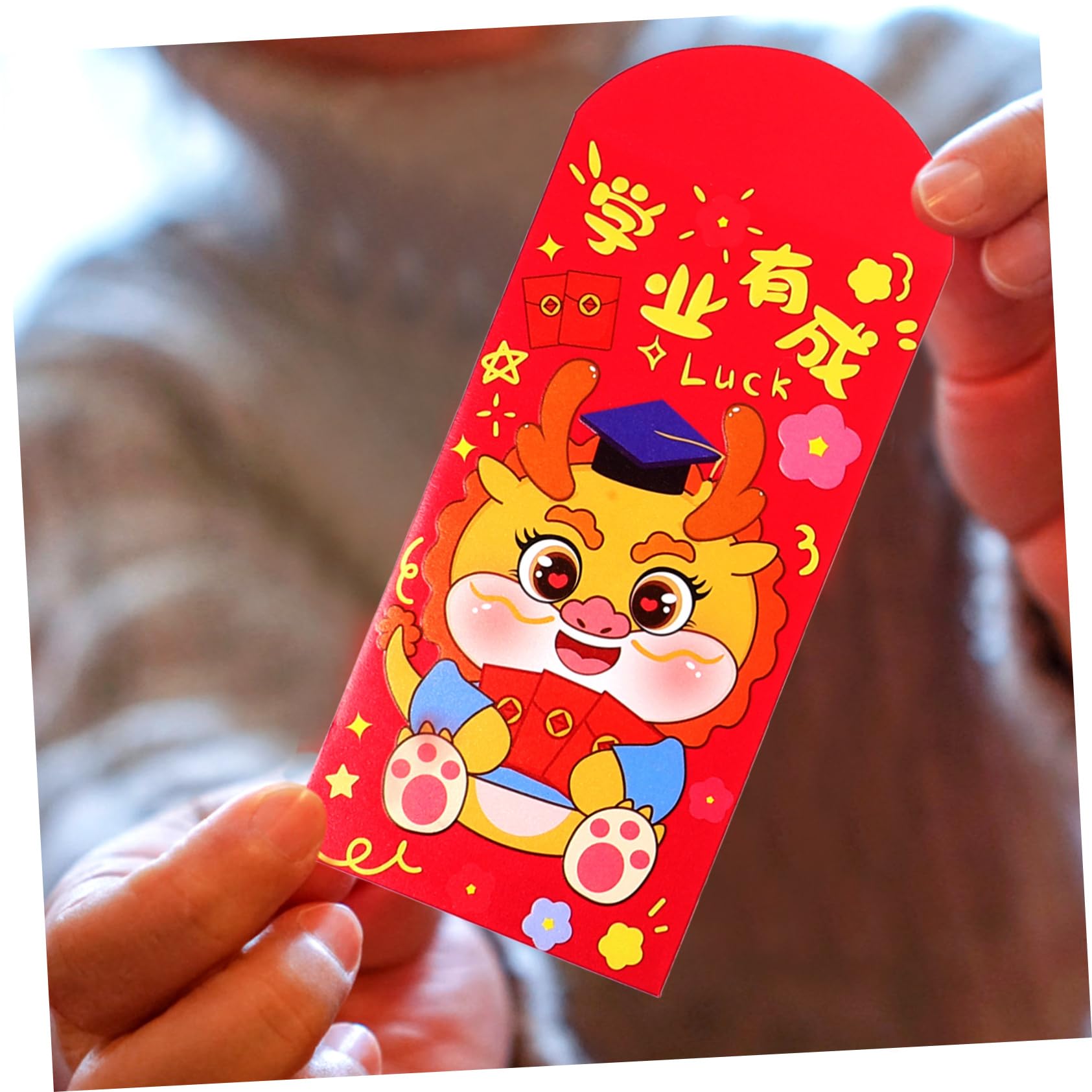 LALAFINA 150piezas Sobres Rojos De Año Chino Diseño De Dragón Paquete De De Dinero Para Celebraciones Festivas y Tradiciones Culturales