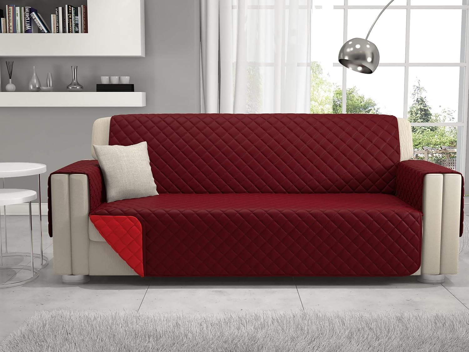 Passione per le tele Copridivano reversibile in microfibra antimacchia ...