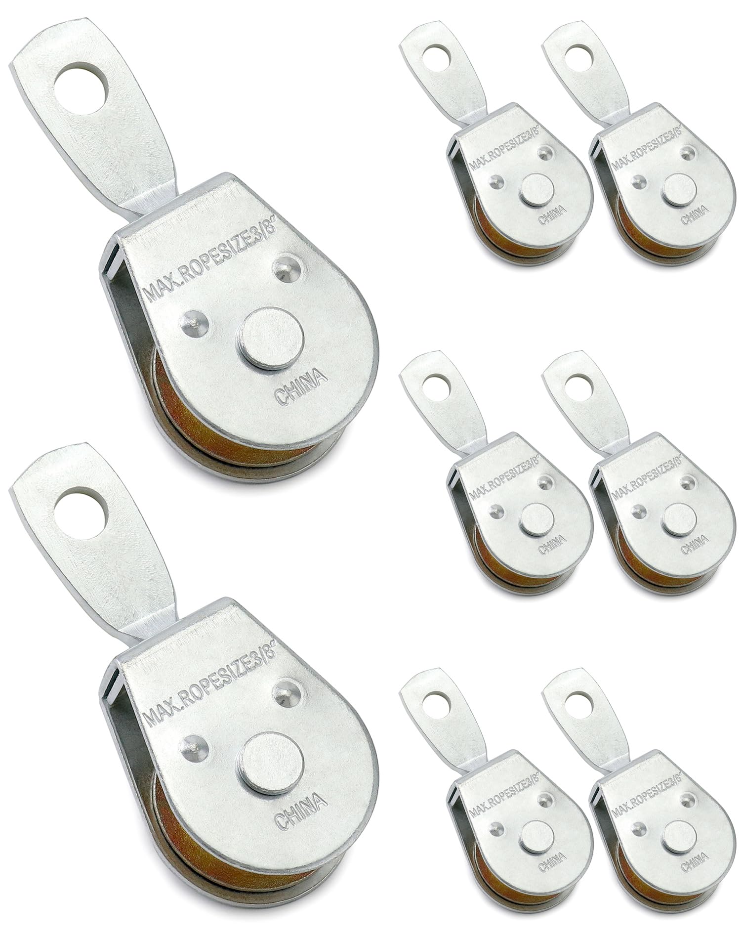 Heavy Duty Pulley Block - 8 Pack -7 Heavy Duty Pulley Block - 8 Pack -7