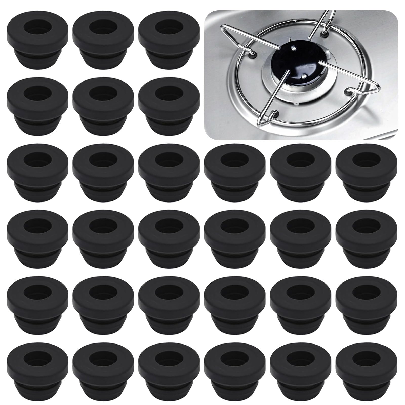 20 Piedini In Gomma Per Fornelli Da Camper - Gommini Per Griglie E Supporti (Compatibili Con Dometic, Smev, Thetford) - Foto 6