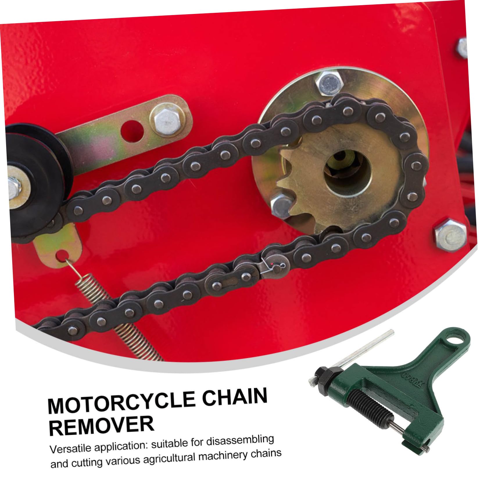 CHILDWEET Herramienta para Romper Cadenas Agrícolas, Cortador y Extractor de Pasadores, Metal Verde, para Desmontar Cadenas de Maquinaria Agrícola Alta Eficiencia