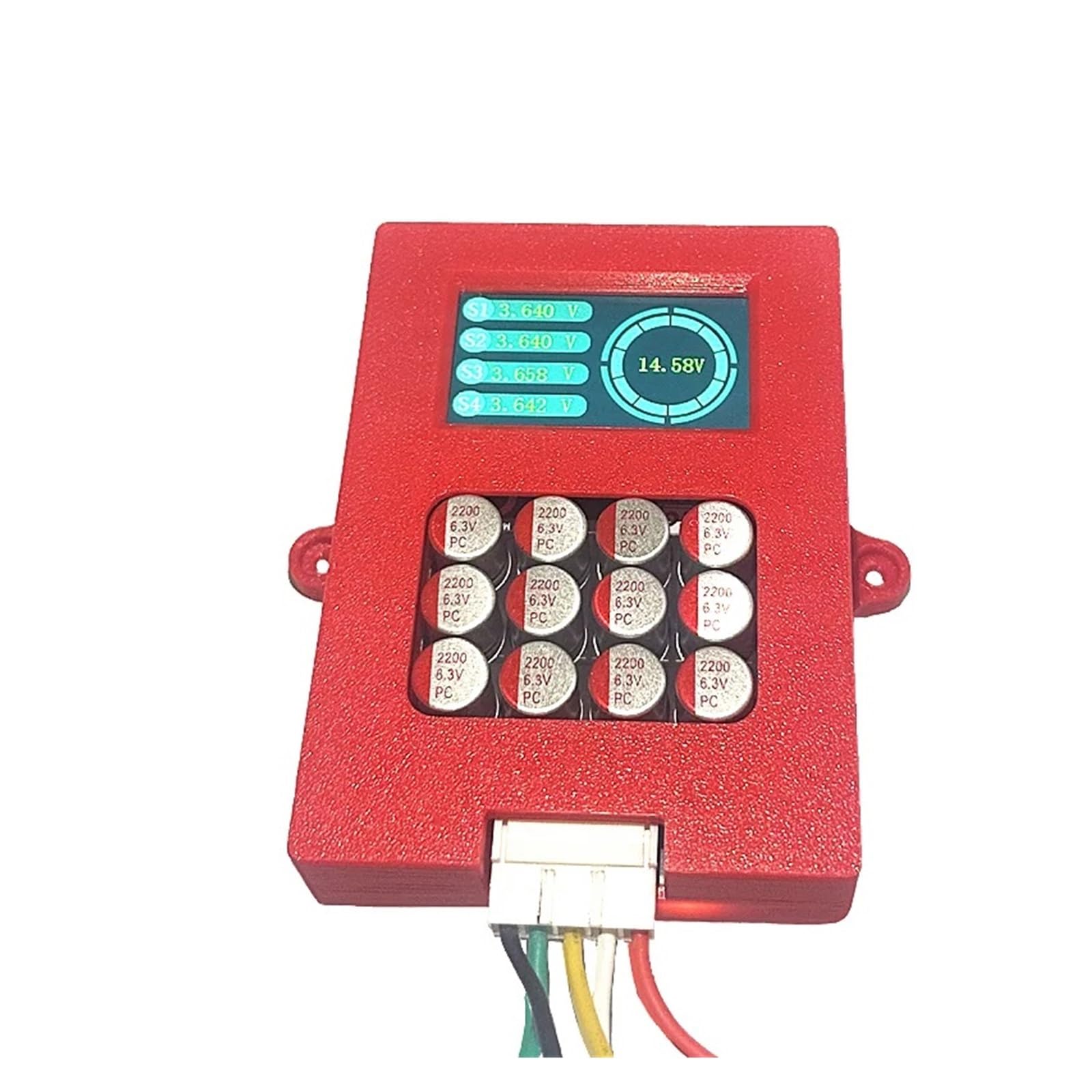 Équilibreur actif 4S avec affichage de tension TFT, testeur batterie Lipo/Lifepo4, égaliseur transfert d'énergie 5A(6S NCM LFP Blancer)
