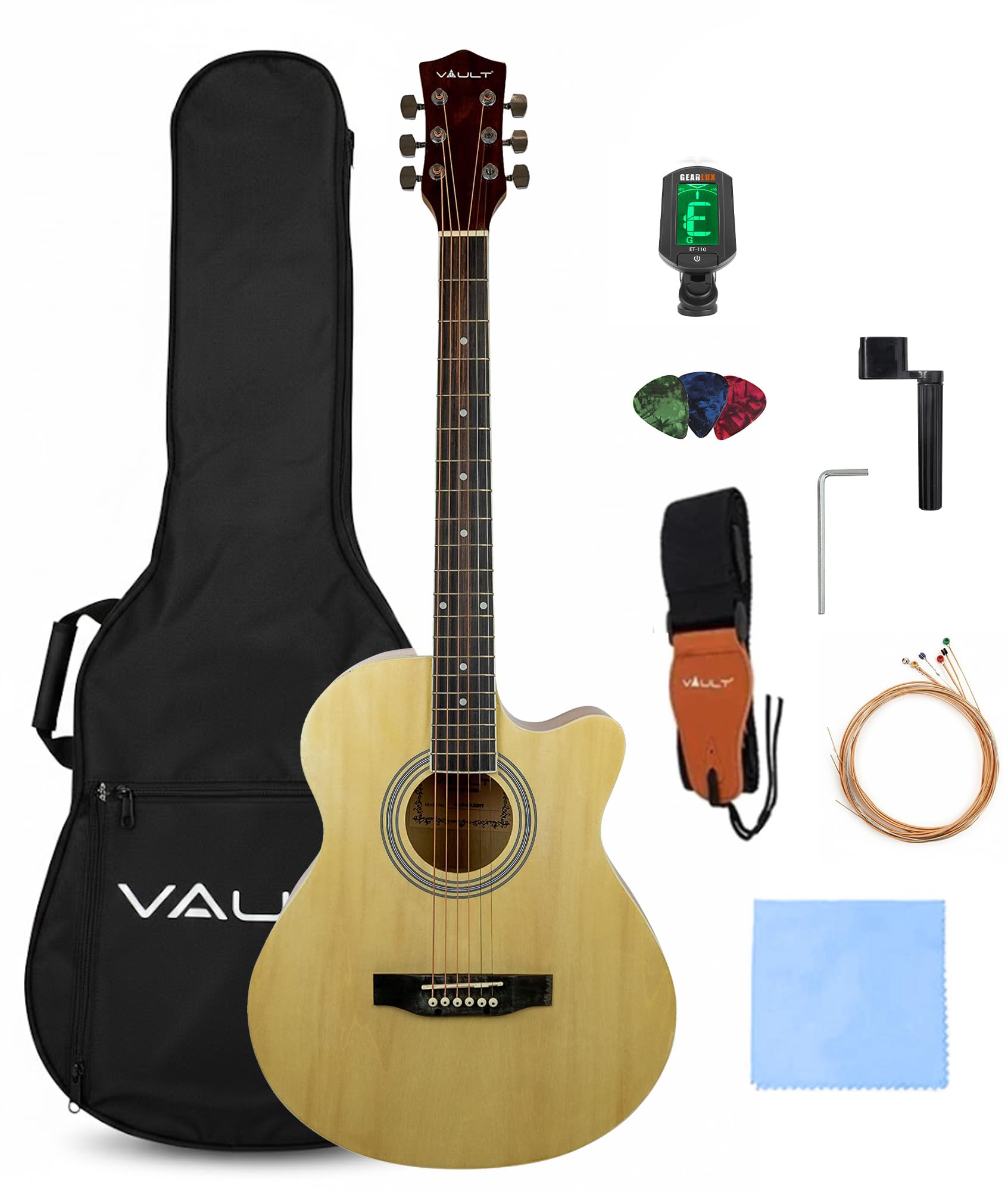 Amazon.com: Vault EA-20 Full-Size Cutaway Acoustic Guitar Amazon.com: Vault EA-20 Full-Size Cutaway Acoustic Guitar
