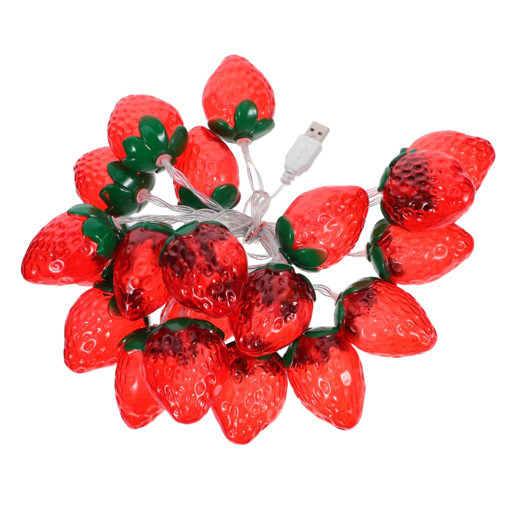 DOITOOL Strawberry LED String Lights Decorative Indoor Outdoor Fairy Lights for Bedroom Party Wedding Charming Strawberry Design with Easy Installation for Versatile Decoration
