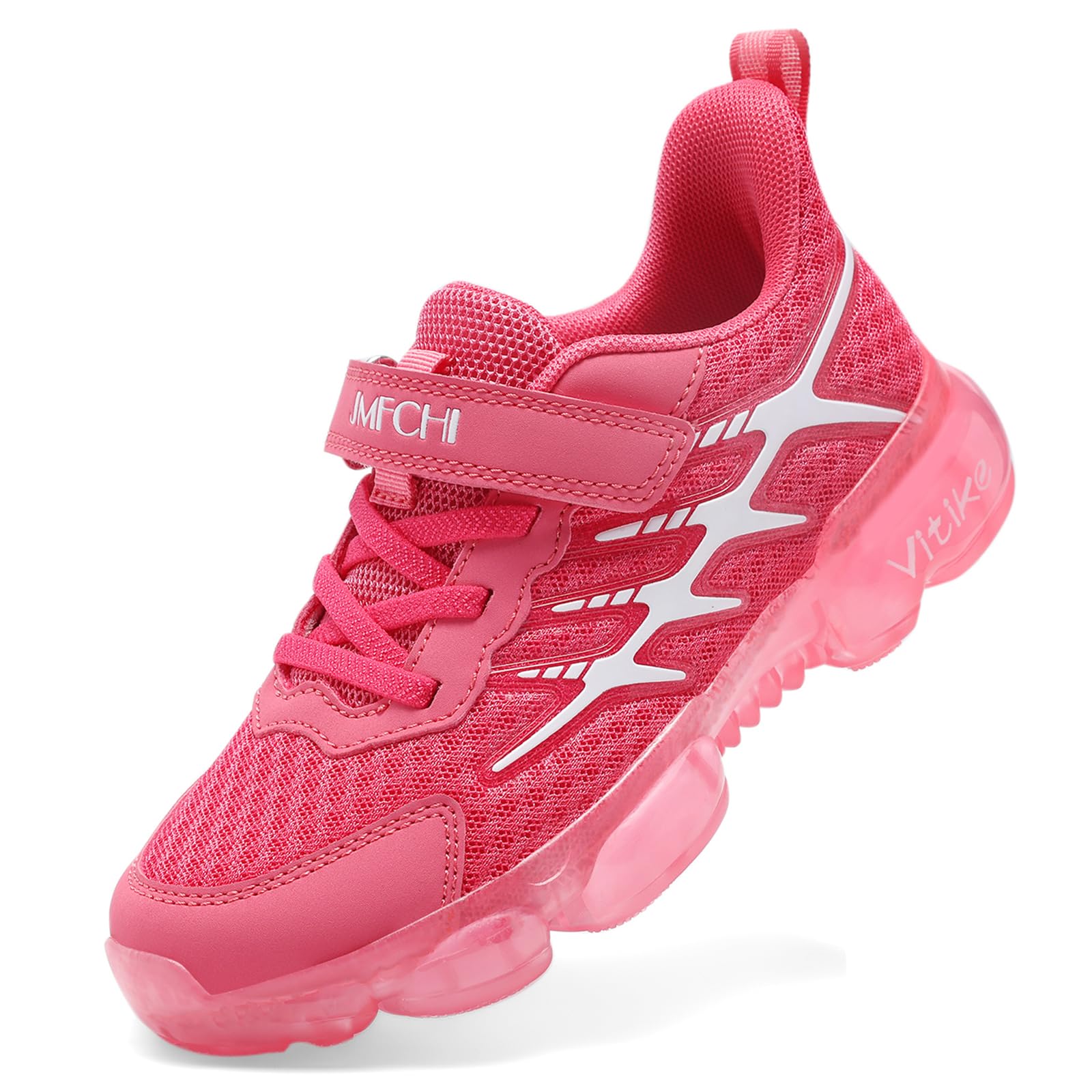 JMFCHI Kids Sneakers Boys Girls Breathable Tennis Running Athletic Shoes | Little/Big Kid,Comfortable lightweight,Non-slip soft sole,Hook-and-loop,Easy wear,Anti-collision toe,Daily casual,Gym sport