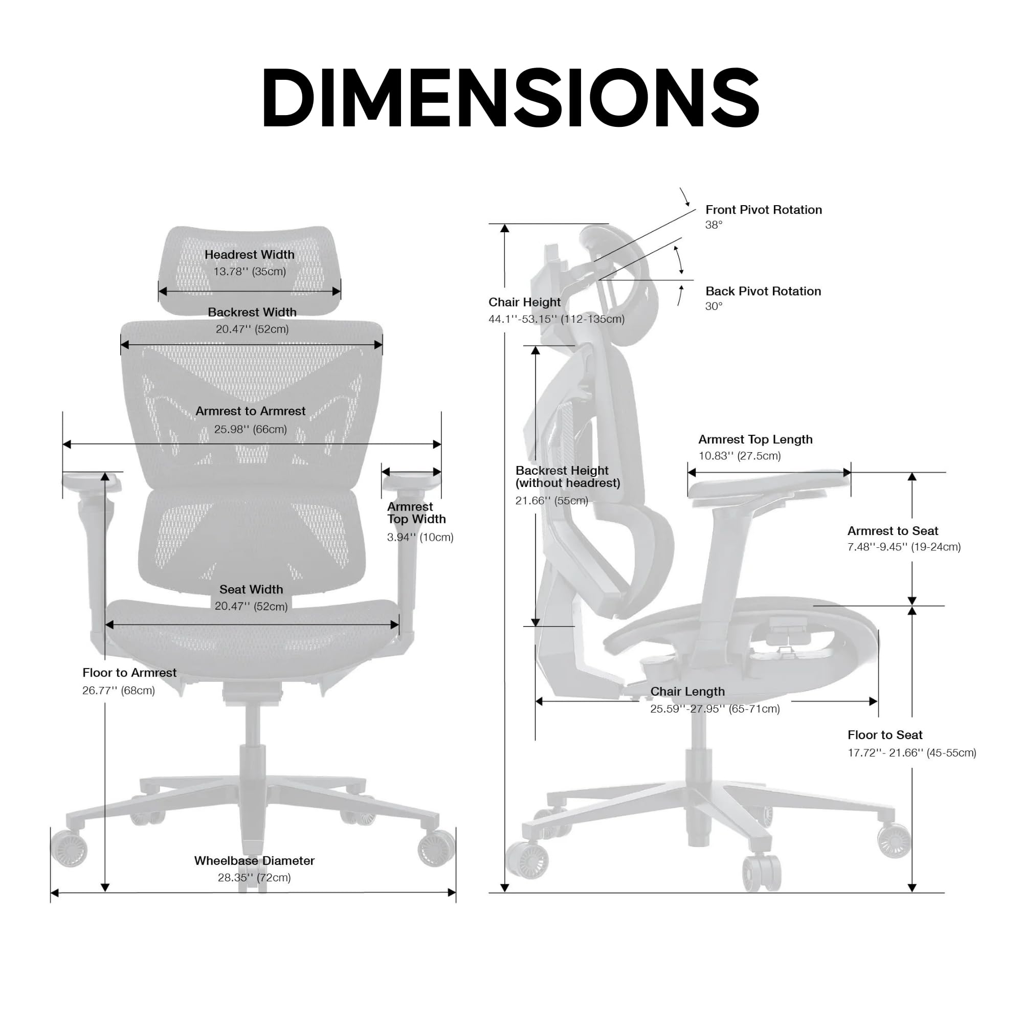 Condition photo showing New/Like New for Anda Seat X-Air Pro Mesh Gaming Chair for Adults - Ergonomic Mesh Office Chair with 5D Armrests, 3D Headrest, Lumbar Support, Reclining High Back - Comfortable Heavy Duty Desk Chairs, Space Black