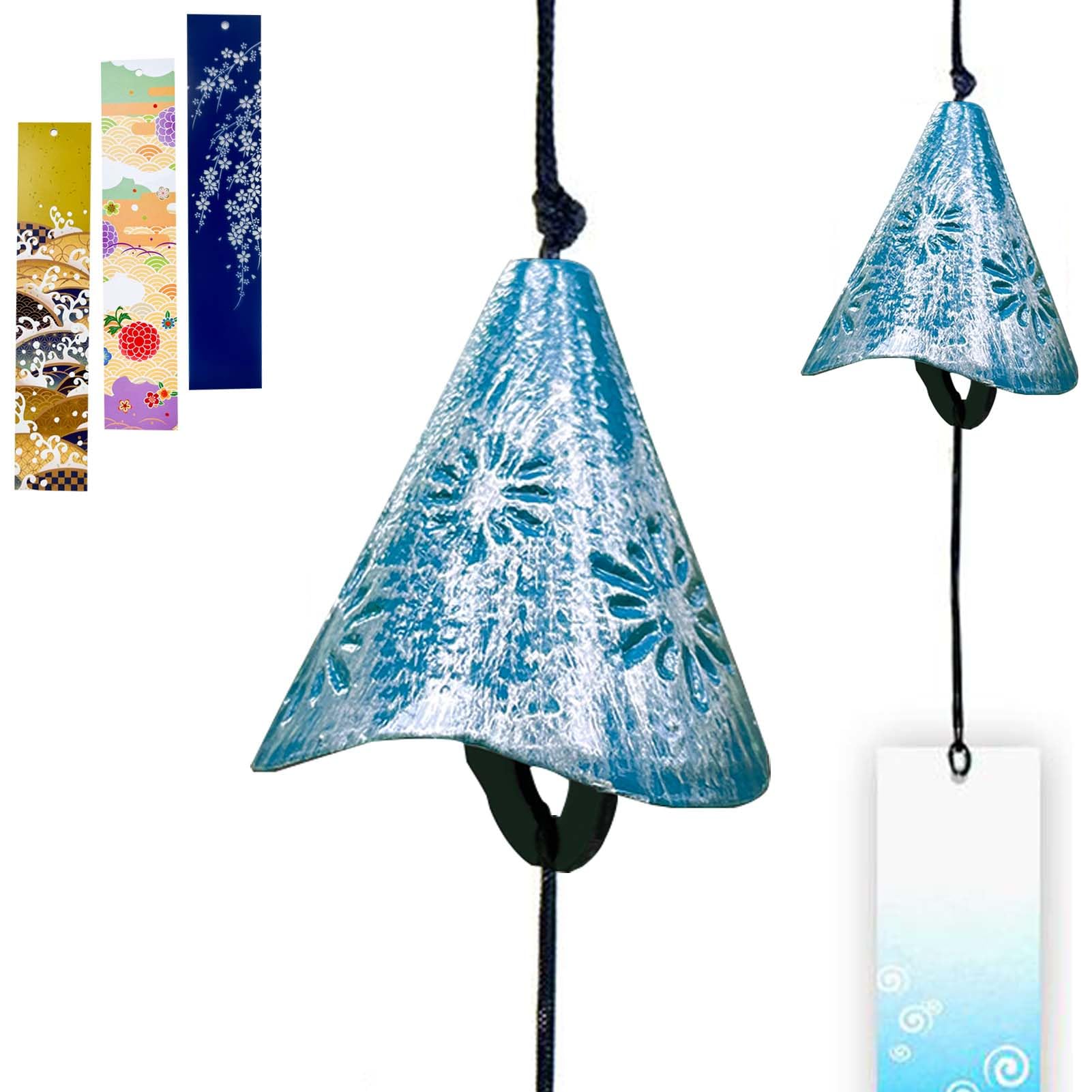 TattiOut Wind Chime Ironware Multiple Varieties to Choose From Waterproof Short Strips Included Stylish Soothing Sound Metal Cast Iron Cool Refreshing Good Sound Wind Chime Summer Tradition : DIY, Too