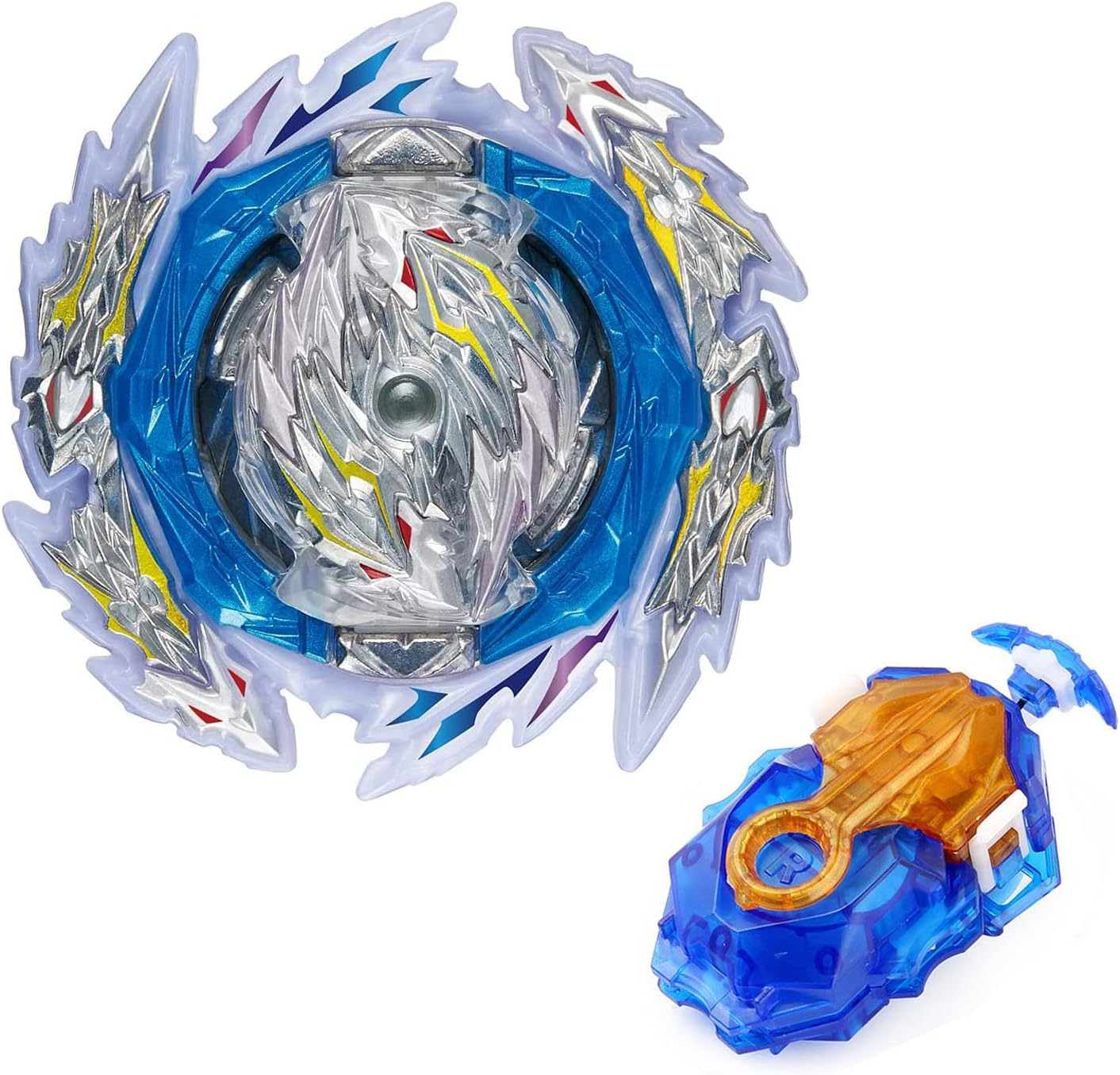 Battling Tops Burst Battle B-189 Guilty Longinus Kr MDS-2 Gyro Toys for Kids with B-184 Custom Bey Launcher