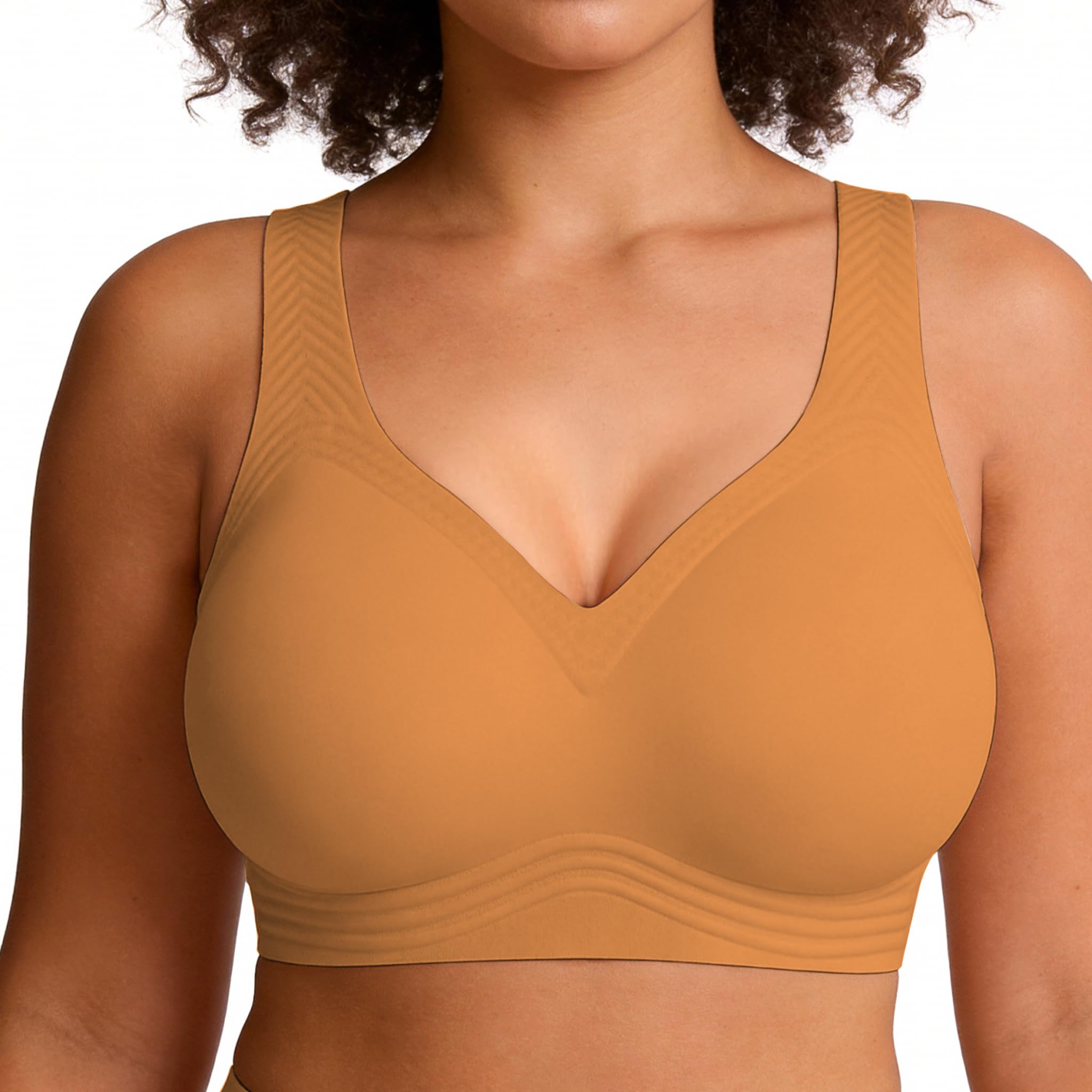 Soft Intention Jelly Wireless Bra Seamless Push Up Full Coverage Supportive Everyday Sport T-Shirt Bra Regular & Plus Size