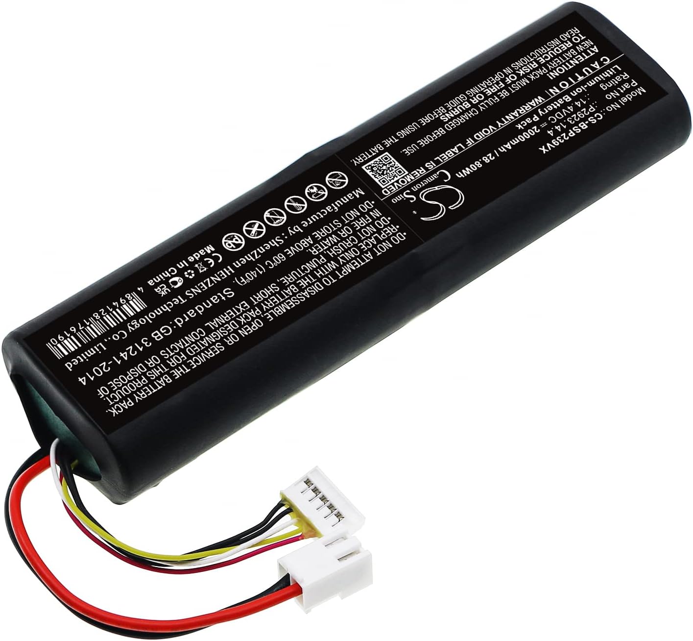 2000mAh Replacement Battery for Bissell 2390A, 2390, 23903, Pet Hair Eraser Adapt Ion XRT Vacuum, P2923-14,2275+,3034+,3079+,2387+,2390+,2284+,2278+, P2923.14.4,EAG101700JK8,FOKZS900001R,1627654